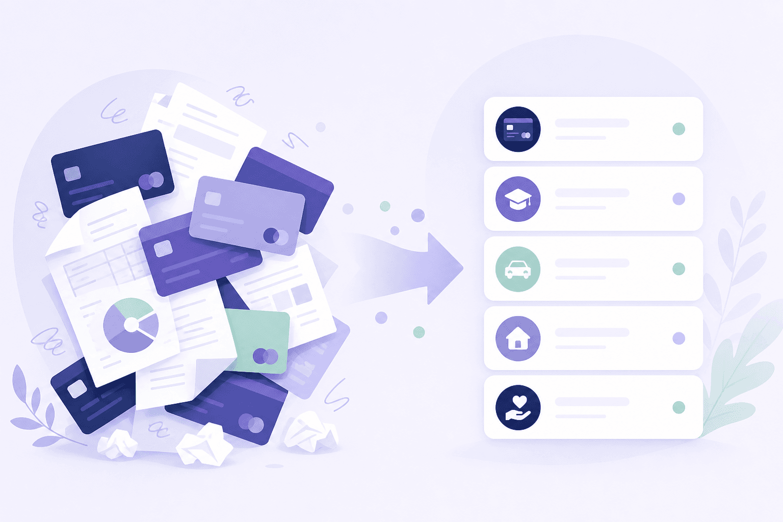 Adding cards and loans