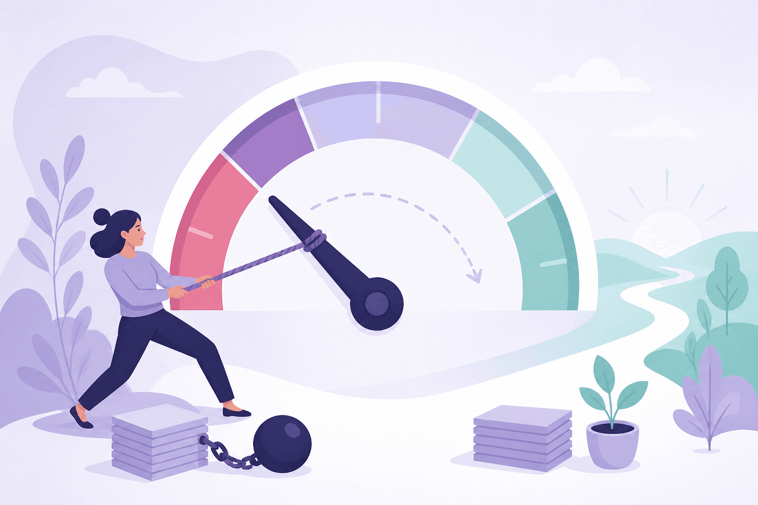 Debt education article illustration
