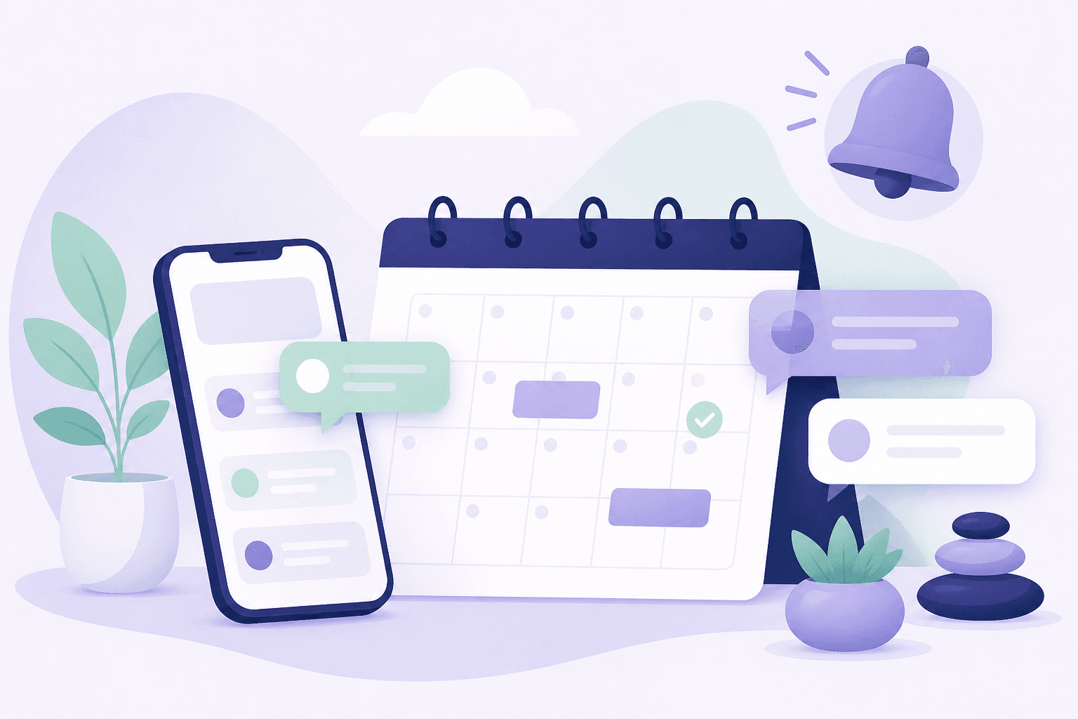 Reminders, notifications, and calendar feed